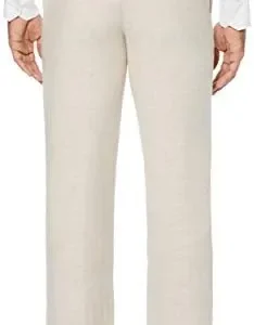 Cubavera Men’s Flat Front Linen Blend Dress Pant (Waist Size 30 – 54 Big & Tall)