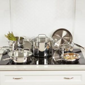 Cuisinart 11-Piece Cookware Set, Chef’s Classic Stainless Steel Collection 77-11G