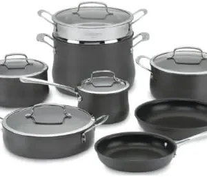 Cuisinart 64-13 13-Piece Hard Anodized Contour-Stainless-Steel, Cookware Set