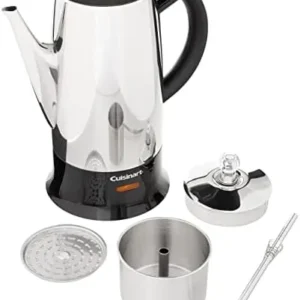 Cuisinart PRC-12FR Classic Stainless Percolator, Stainless Steel (Renewed),12 cups