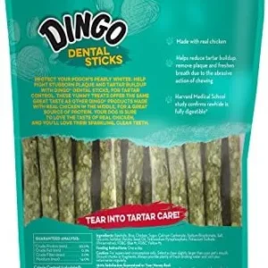 Dingo Tartar And Breath Dental Sticks For All Dogs, 20 Sticks Per Pack