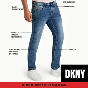 DKNY Men’s Jeans – The Mercer Skinny Denim Jeans for Men