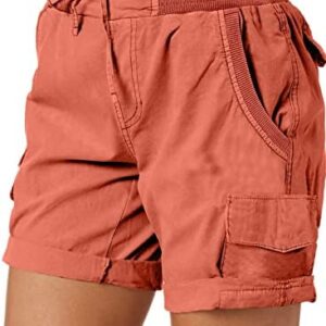 Dokotoo Womens Relaxed Fit High Waist Casual 4 Pocketed 2024 Hiking Outdoor Summer Shorts S-XL