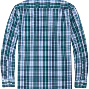 Double Pump Mens Button Down Long Sleeve Shirts Regular Fit Dress Shirts Business Casual Plaid Shirts