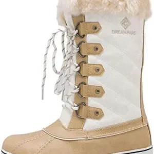 DREAM PAIRS Women’s River_1 Mid Calf Waterproof Winter Snow Boots