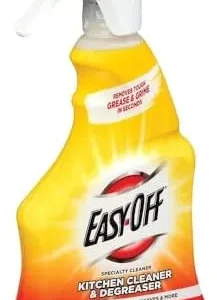 Easy Off Specialty Kitchen Degreaser Cleaner, Clear, Lemon, 16 Fl Oz