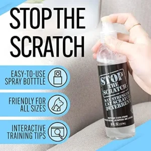 EBPP Stop The Scratch Cat Spray Deterrent for Kittens and Cats – Non-Toxic, Safe for Plants, Furniture, Floors and More Cat Deterrent Spray with Rosemary Oil