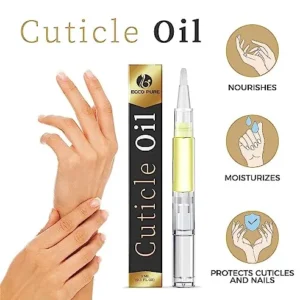 ECCO PURE Cuticle Oil Pen with Milk & Honey – Nail and Cuticle Protector – Nail Care and Nail Growth Treatment – Acrylic Nail Art Accessory – Contains Vitamin E