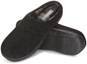 Eddie Bauer Men’s Fremont Slippers | House Slippers for Men | Cushioned Footbed Lightweight Slip-On Bedroom Shoes with Rubber Outsole