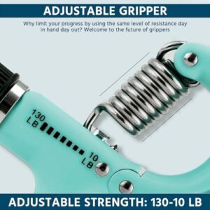 EILISON Grip Strength Enhancer, Adjustable Resistance 5-60kg Forearm Exerciser, Used For Athlete Muscle Exercise And Injury Recovery Grip Strength Training Device