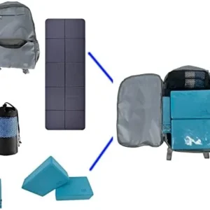 EKE Yoga Starter Set Yoga mat+Yoga/Sport Backpack+Yoga Blocks+Straps All Yoga Supplies in one Special Backpack