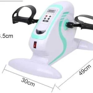 Electric Pedal Exerciser, Motorized Exercise Cycle Bike with Leg Protector Bracket, Mini Elliptical Machine Rainer for Physiotherapy Rehabilitation Elderly Stroke Patients