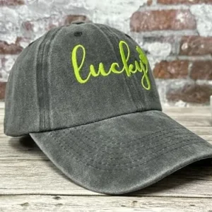 Embroidered Lucky Clover Four Leaf Hat for Men Women, St. Patrick’s Day Ireland Snapback Hat Irish Baseball Cap