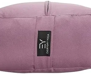 𝗘𝘃𝗲𝗿𝘆𝗱𝗮𝘆 𝗬𝗼𝗴𝗮 Bolster Rectangular Meditation Pillow, Super Soft & Lightweight with Carry Handle – Firm Support for Restorative Yoga, Multi-color