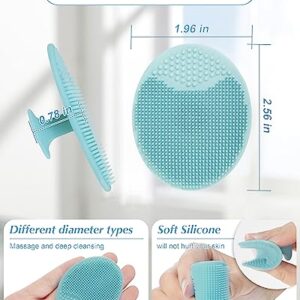 Face Scrubber, 8 PCS Silicone Face Scrubber Exfoliator for Women, Face Cleansing Brush Blackhead Acne Pore Pad for Deep Cleaning Skin Care