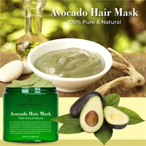 First Botany, Avocado Shea Nourishing Hair Mask – Restorative Deep Conditioning Hair Mask for Dry Damaged Hair and growth, Hair moisturizer & Conditioner, Sulfate Free hair treatment & hair care