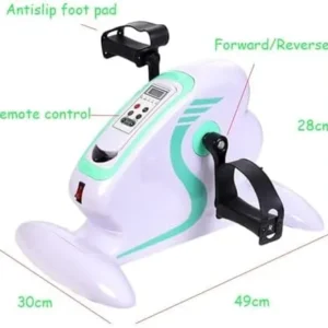 Fitness Motorized Electric Mini Exercise Bike/Pedal Exerciser Seniors Portable Fitness Cycle for Arm/Leg Exercise Mini Cycling Trainer Stationary Exerciser