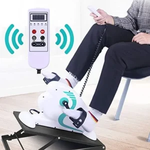 Fitness Motorized Pedal Exercise Bike with Leg Protector, Electric Pedal Exerciser, Electronic Physical Therapy Rehab Bike Trainer for The Elderly and Seniors