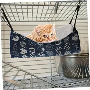 FOMIYES 2pcs Hanging Cat Hammock Cat Beds & Furniture Pet Cage Nest Cat Hanging Bed Small Pet Hammock Cat Hanging Hammock Bed Pet Hanging Bed Ferret Hideout Hammock Rest Mat Cloth to Sleep