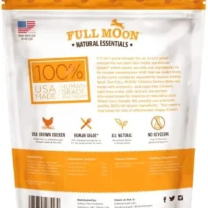 Full Moon All Natural Human Grade Dog Treats, Essential Chicken Savory Bites, 16 Ounce