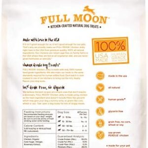 Full Moon Chicken Jerky Healthy All Natural Dog Treats Human Grade Made in USA Grain Free 12 oz