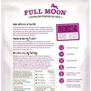 Full Moon Chicken Nuggets Healthy All Natural Dog Treats Human Grade Made in USA 12 oz