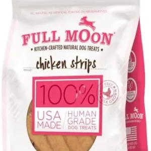 Full Moon Chicken Strips Healthy All Natural Dog Treats Human Grade Made in USA Grain Free 24 oz