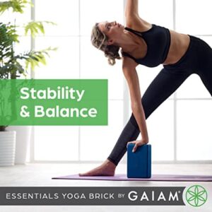 Gaiam Essentials Yoga Brick | Sold as Single Block | EVA Foam Block Accessories for Yoga