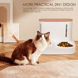 Gravity Pet Feeder and Water Dispenser Set, Automatic Cat Food Dispenser, Automatic Pet Feeder and Water Dispenser 2 in 1Suitable for Tracing Dogs and Pets