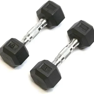 Gympak Gympak Rubber Hex Dumbbells