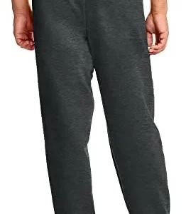 Hanes Men’s EcoSmart Non-Pocket Sweatpant, Charcoal Heather, X-Large