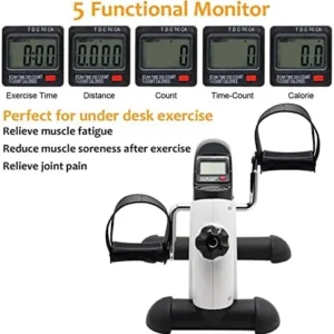 Hausse Portable Exercise Pedal Bike for Legs and Arms, Mini Exercise Peddler with LCD Display