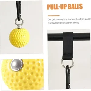 Healvian 2 Sets Pull-up Grip Wrist Trainer Pull- up Exercise Balls Hand Exercise Ball Grip Strengthening Ball Grip Ups Tree Wall Sticker Pull up Training Ball Steel Sports Puller Fitness