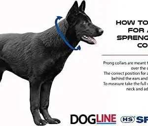 Herm Sprenger Prong Dog Training Collar Ultra-Plus Chrome Plated Steel Pet Pinch Collar No-Pull Collar for Dogs Anti Pull Training Collar Made in Germany 20in x 3.0mm (Neck Size up to 16in)