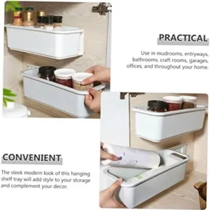 Hoement Pull-out Storage Box Plastic Drawer Organizer Under Sink Organizer Bathroom Storage Organizer Plastic Stand Plastic Storage Shelf Storage Pp Makeup Brush Case