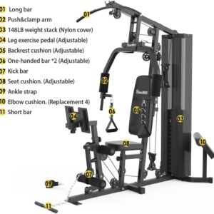 Home Gym Multifunctional Full Body Home Gym Equipment for Home Workout Equipment Exercise Equipment Fitness Equipment