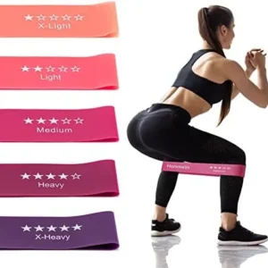 Honmein Resistance Bands for Working Out, Exercise Bands with 5 Resistance Levels Fit for Home Fitness, Strength Training, Natural Latex Resistance Band Include Instruction Guide and Carry Bag.…