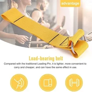 Hubceuo Strap Loading Pin for Weight Plates Cable Machine Attachment Home Gym Heavy Duty Tricep Pull Down Weightlifting Fitness