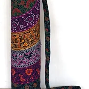 INDIAN CRAFT CASTLE Hippie Yoga Mat Carrier Bag with Shoulder Strap Yoga Mat Bag Gym Bag Beach Bag