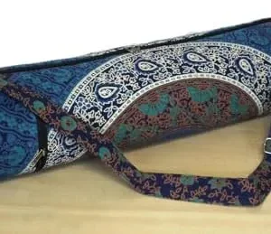 Indian Handmade Cotton Yoga Mat Bag, Pilates Bag, Carrier Bag, Gym Bag