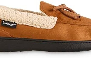 isotoner Men’s Recycled Advanced Memory Foam Microsuede Vincent Eco Comfort Moccasin Slippers