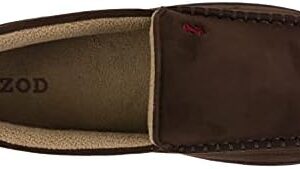 IZOD Men’s Two-Tone Moccasin Slipper, Warm Soft Classic Slip-On, Men’s Sizes 8 to 13