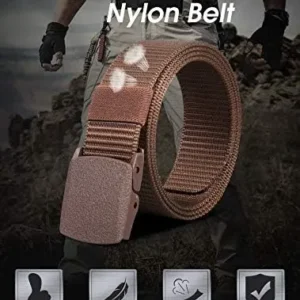 JASGOOD Nylon Canvas Breathable Military Tactical Men Waist Belt With Plastic Buckle