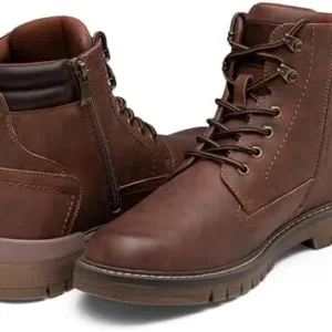 Jousen Mens Boots Casual Boots for Men Fashion Zipper Chukka Boots