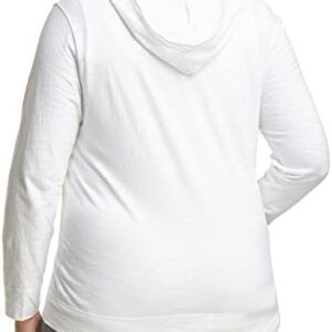 JUST MY SIZE Women’s Plus Size Full, Lightweight Zip-up Hoodie