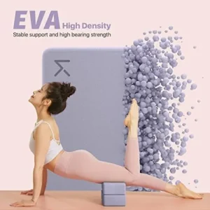 KEEP Yoga Block, High Density EVA Foam Blocks for Yoga, Pilates, Meditation, Aid Balance, Support and Deepen Poses – Non-Slip Lightweight Durable