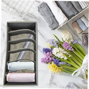 KOMBIUDA 3pcs Boxes Bra Storage Box Sorting Container Hanging Drawers for Closet Organizers Bra Organizer Foldable Bins for Storage Crate Sock Four Piece Set Non-woven Fabric