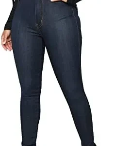 KUNMI Womens Classic High Waisted Skinny Stretch Butt Lifting Jeans Slim Fit Denim Pants