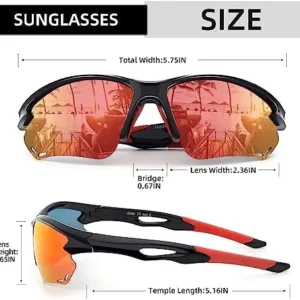 LADEESSE Polarized Sunglasses Women Men,Driving Fishing Cycling Mountain Bike Sunglasses UV400 Protection