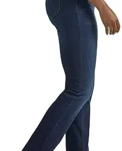 Lee Women’s Petite Legendary Mid Rise Straight Leg Jean